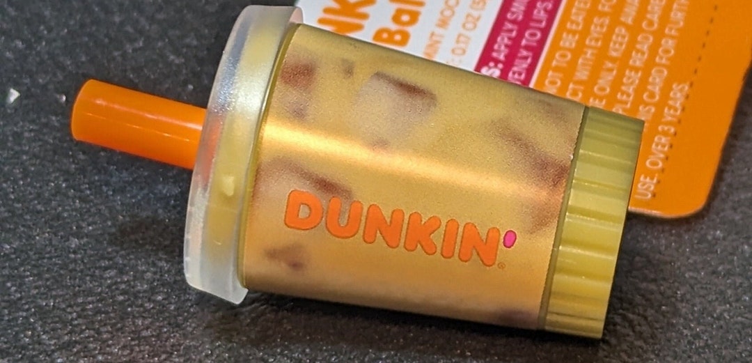 Dunkin Donuts Flavored Lip Balm Key Chain New, Dunkin Iced Coffee