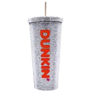 Dunkin 24 oz Sparkly Tumbler, Coffee Lover, Dunkin Travel Cup, Celebrate the Season, Hard to Find