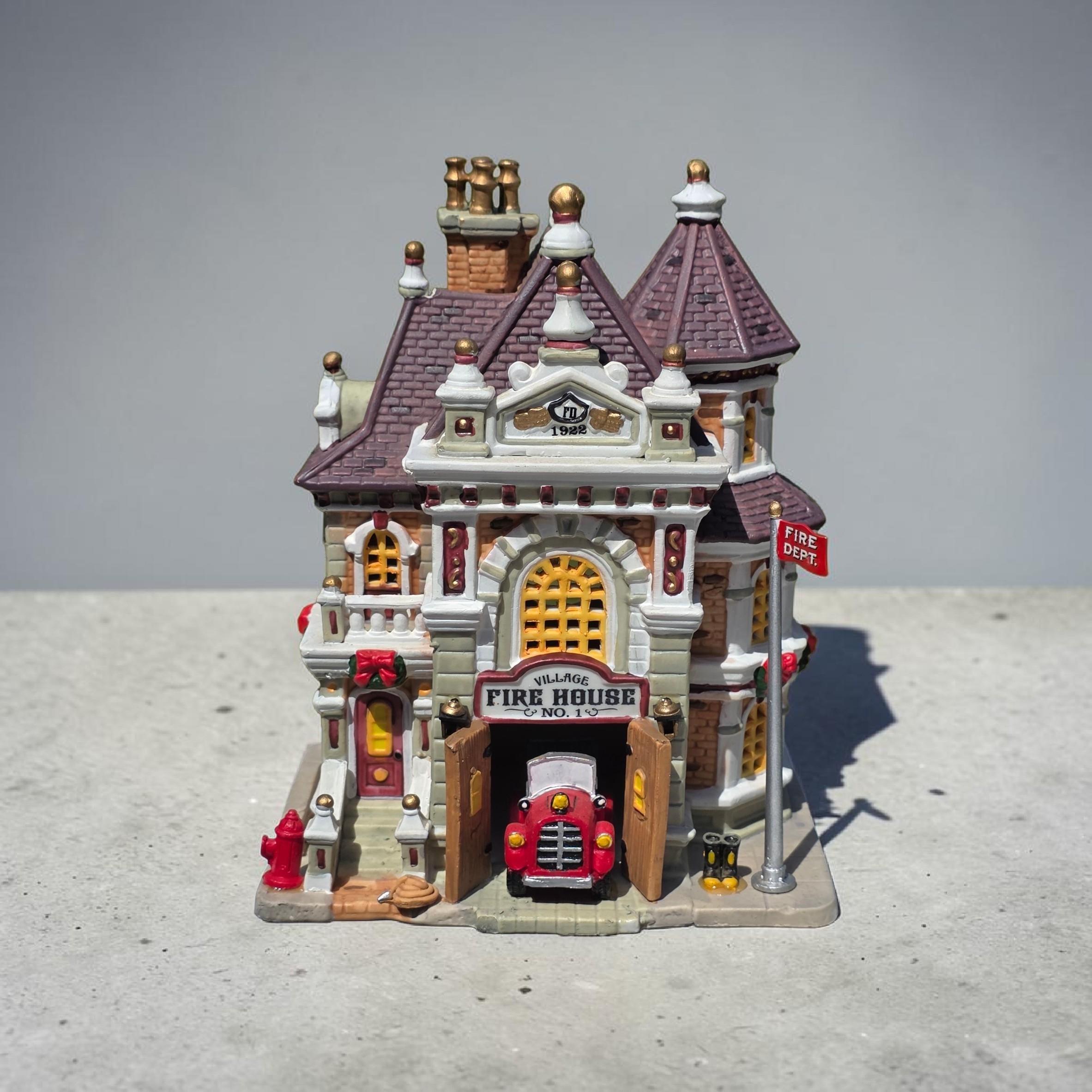 Dept 56 Christmas Village Firehouse - Etsy