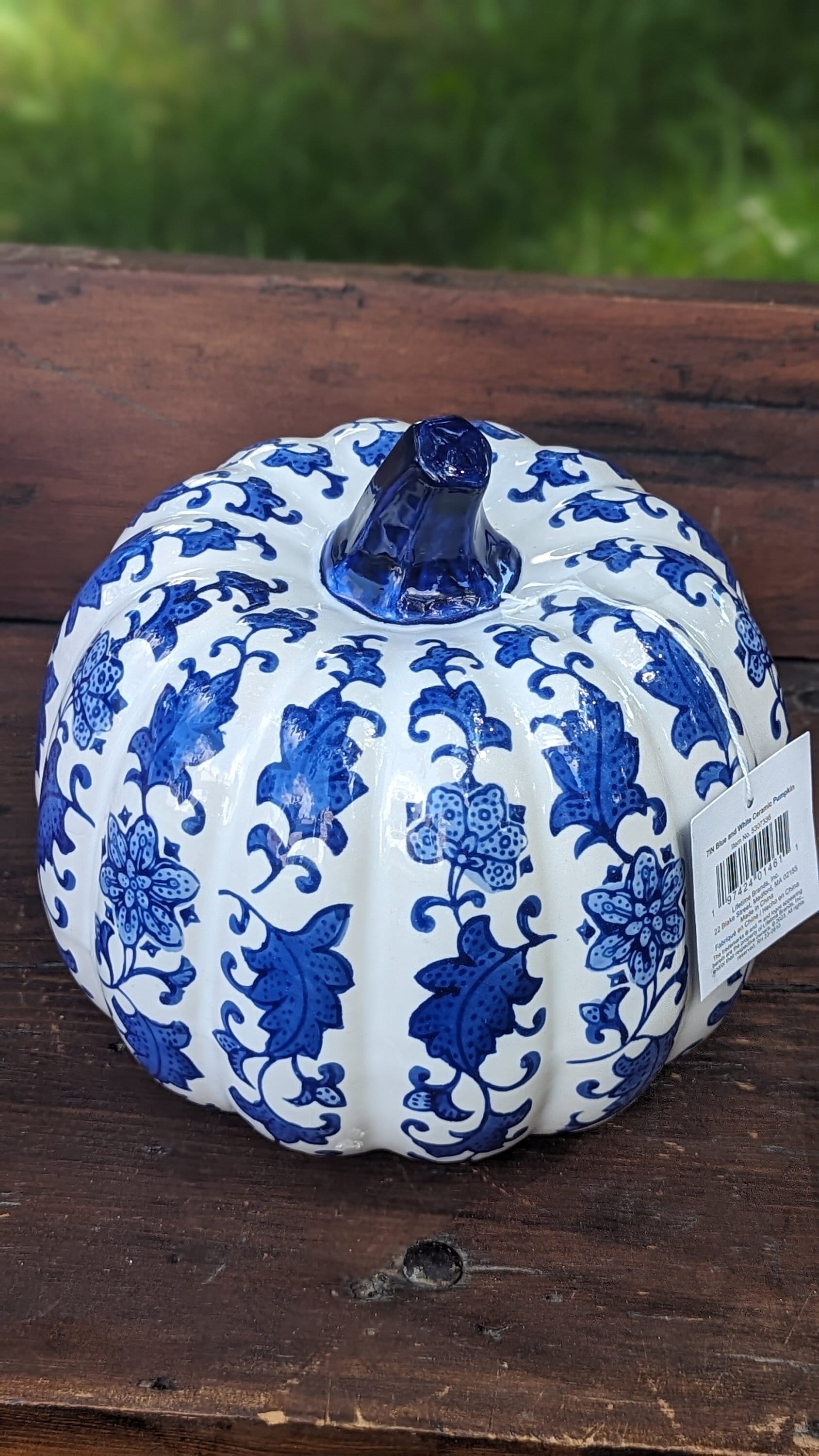 Mikasa Blue White Ceramic Pumpkin Chinoiserie Decor, Centerpiece, Home  Decor, Pumpkin Decoration - Etsy