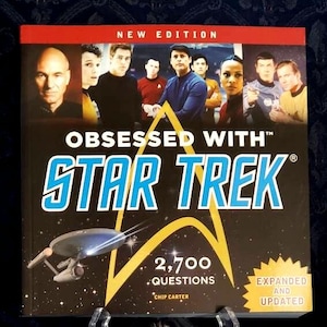Obsessed with Star Trek Paperback Book, Sci-Fi Book, Star Trek Collector's Item, Merchandise
