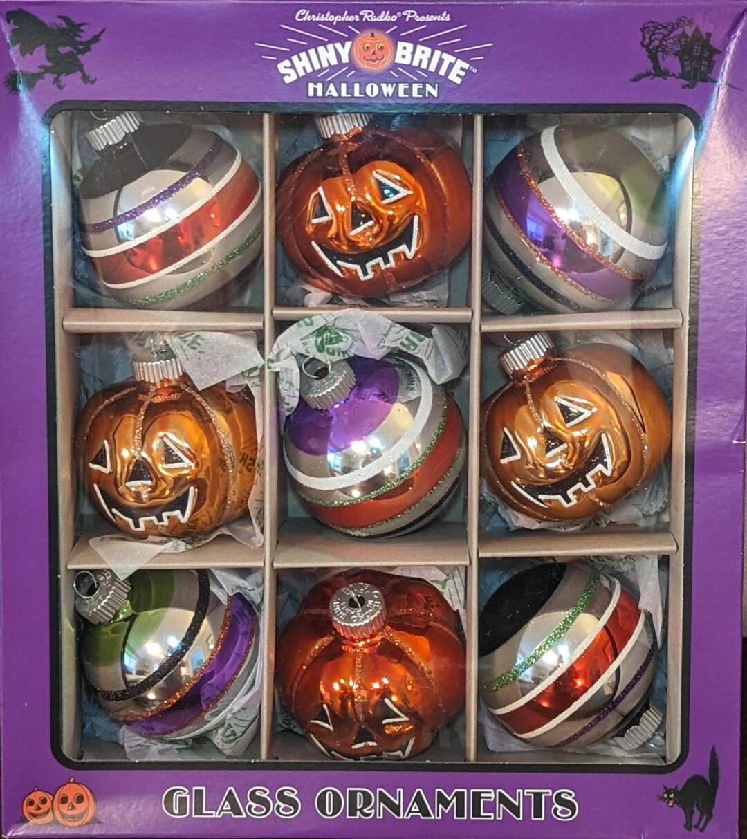 Shiny Brite Halloween Ornaments