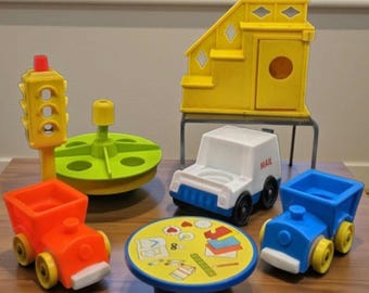 Vintage Fisher Price Little People Accessoried, Retro Toy Add-Ons, Toy Parts