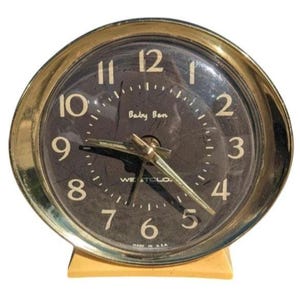 Vintage Westclox Baby Ben Alarm Clock, Wind Up Clock, Retro Desk Clock, Home Decor, Collectible