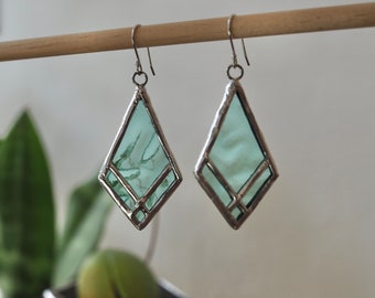Earrings: Stained Glass -Susonosen- | PidegoArt