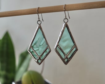 Earrings: Stained Glass -Susonosen- | PidegoArt