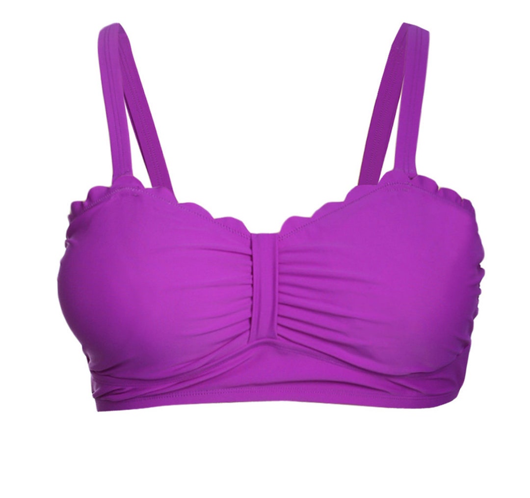 Plus Size Mermaid Costume Swimsuit Bra Top Purple bra Top Only Etsy