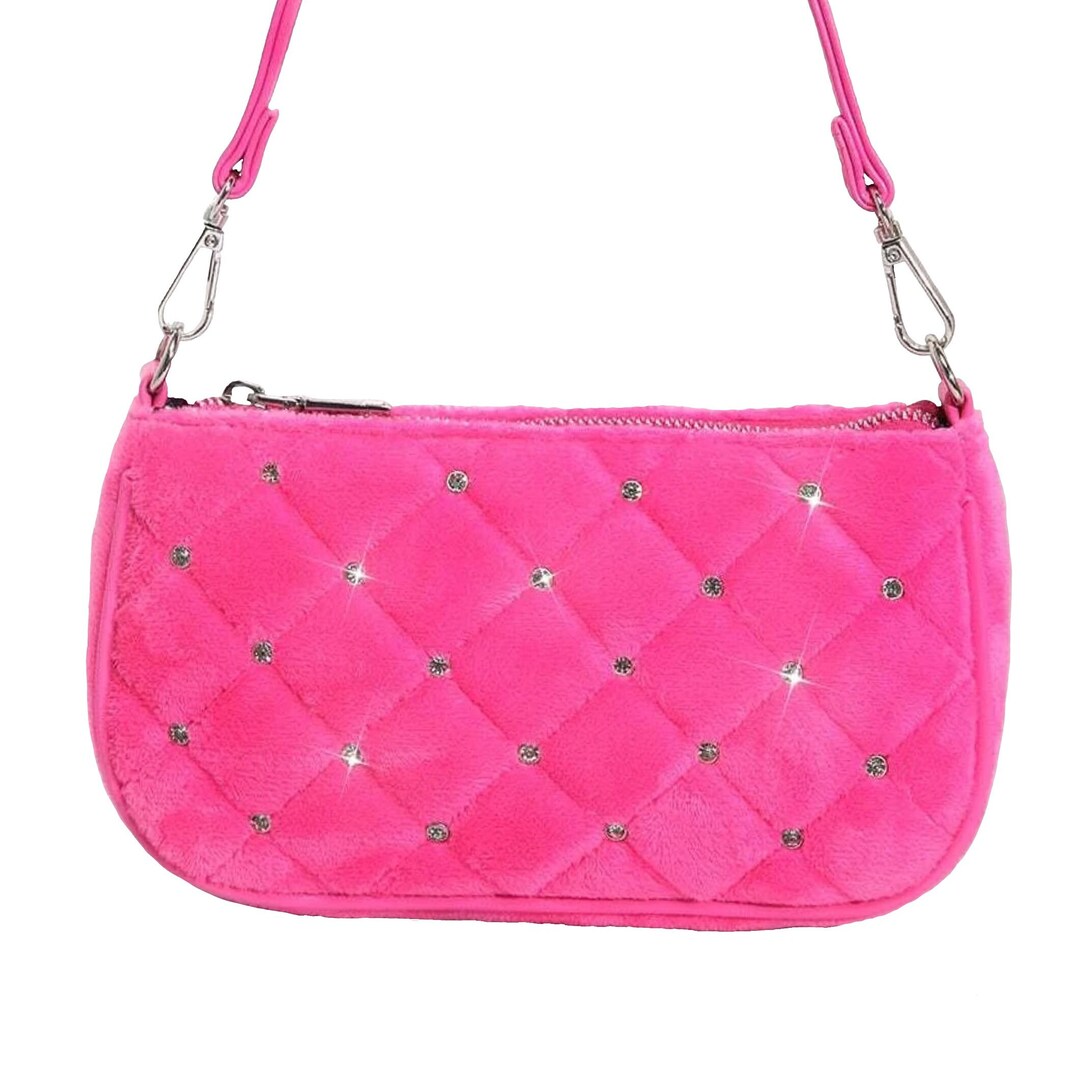 Barbie Shoulder Bag Purse Rhinestone Diamond Hot Pink Etsy