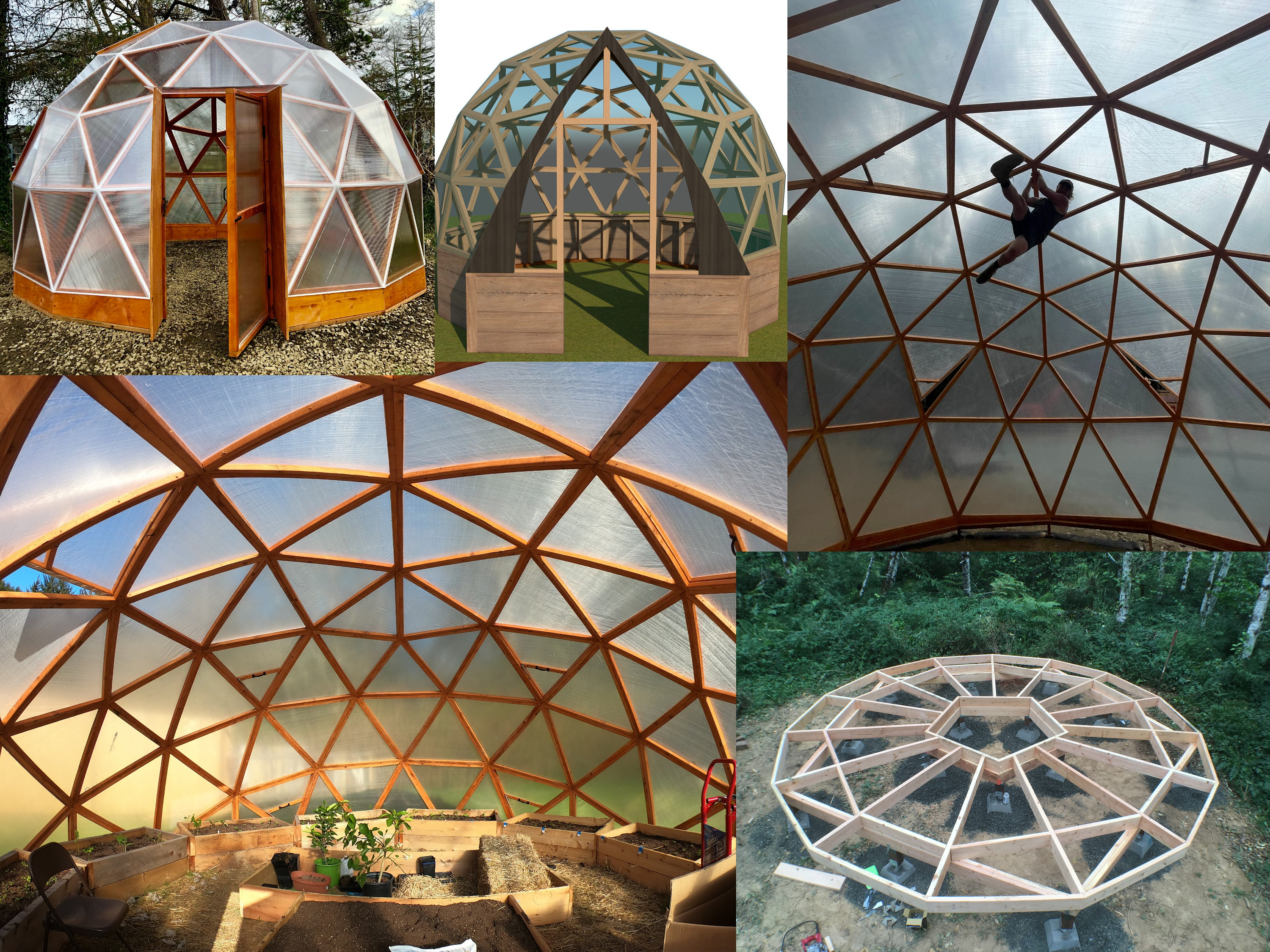 DOMESTEAD PACK Combination Geodesic Dome DIY Build Plans No Etsy UK