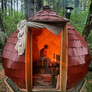 Acorn Sauna Zome! Geodesic Dome DIY Build Plans NO HUBS (Imperial and Metric)