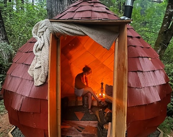 Acorn Sauna Zome! Geodesic Dome DIY Build Plans NO HUBS (Imperial and Metric)