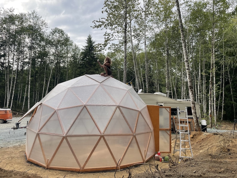 20ft / 6m Geodesic Dome DIY Build Plans NO HUBS Imperial and Metric image 6