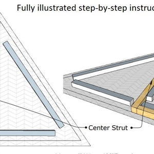 15ft / 4.5m Geodesic Dome DIY Build Plans NO HUBS Imperial and Metric image 7