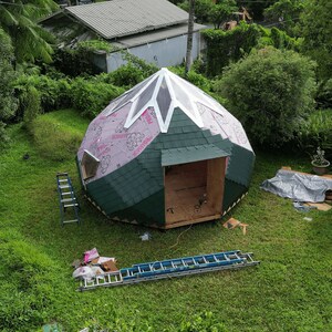 20' / 6m Zome Geodesic Dome DIY Build Plans NO HUBS Imperial and Metric image 4