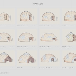 ALL PLANS - Geodesic Dome DIY Build Plans No Hubs (Imperial and Metric)