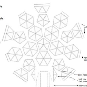 20ft / 6m Geodesic Dome DIY Build Plans NO HUBS Imperial and Metric image 7