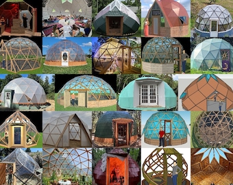 ALL PLANS - Geodesic Dome DIY Build Plans No Hubs (Imperial and Metric)