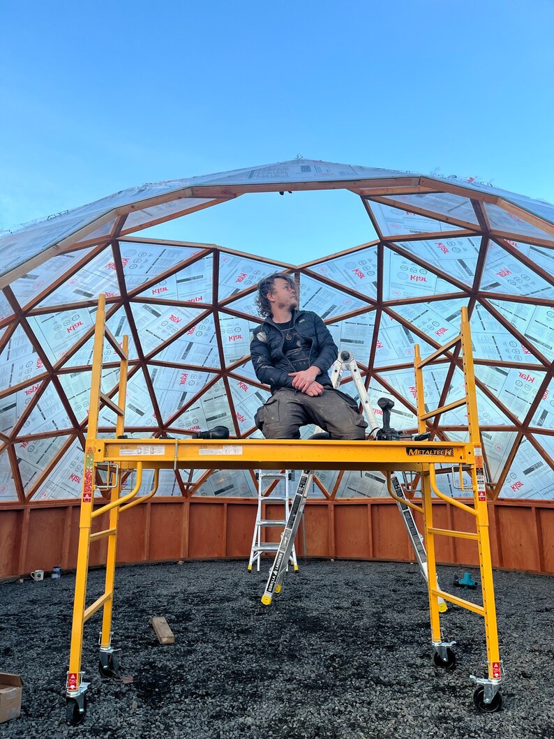 23ft / 7m Barn Dome 4v Geodesic Dome DIY Build Plans NO HUBS Etsy
