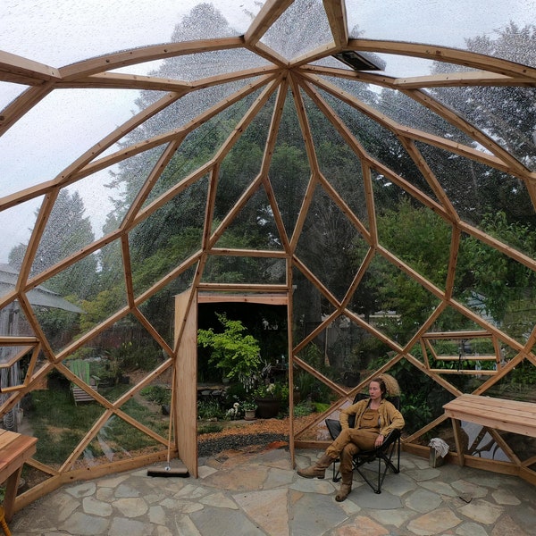 16' / 5m Zome! Geodesic Dome DIY Build Plans NO HUBS (Imperial and Metric)