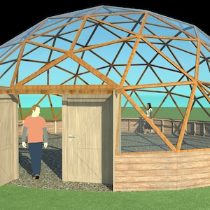 40ft / 12m Geodesic Dome DIY Build Plans NO HUBS (Imperial and Metric)