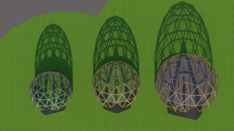 Vaulted Doorway and Connecting Tunnel for 3v geodesic domes 12'8, 15', 20' 4m, 4.5m, 6m Full woodworking plans, imperial and metric image 7