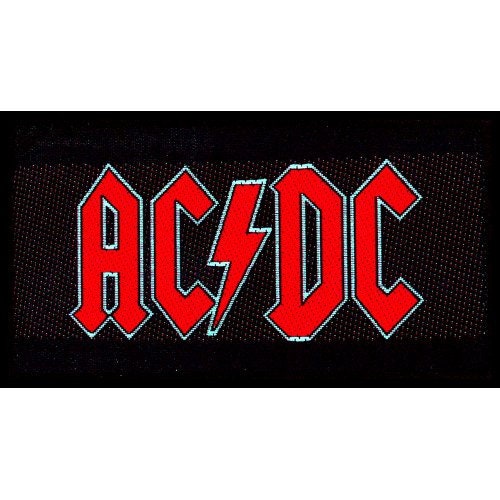 AC/DC Classic Red Logo Embroidered Iron Patch Hard Rock Band - Etsy UK