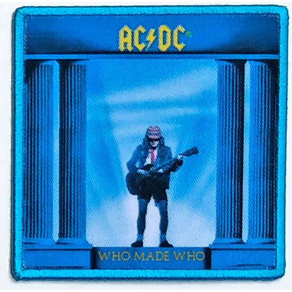 Ac Dc Who Made Who Album Cover Iron On Patch Classic Rock Band Etsy Australia