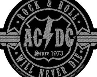 AC&DC Rock & Roll will never die vinyl record wall sign plaque AC&DC Rock & Roll will never die vinyl record wall sign plaque