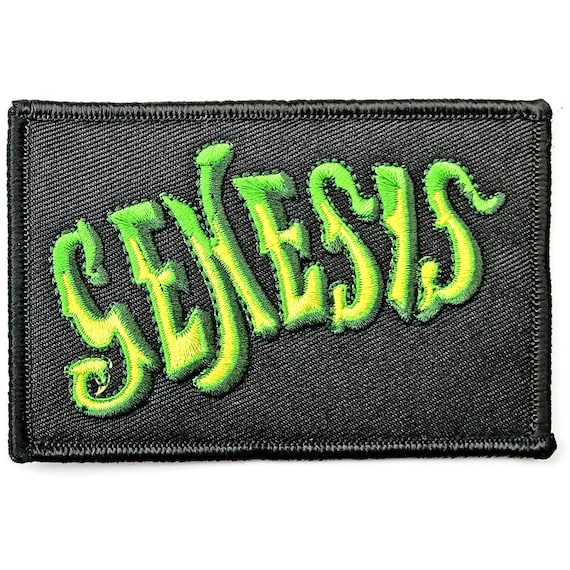 Genesis Classic Green Logo Embroidered Iron On Patch Prog Rock Band Badge New