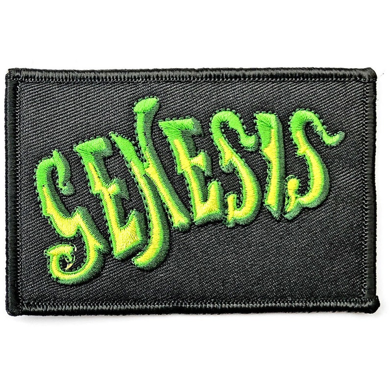 Genesis Classic Green Logo Embroidered Iron On Patch Prog Rock Band Badge New