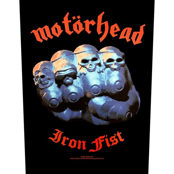 Motorhead Iron Fist Large Back Patch Official Licensed Heavy 