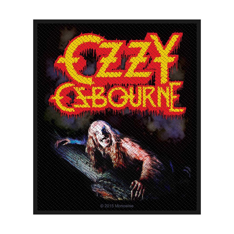 Ozzy Osbourne Bark At The Moon Sew On Patch Heavy Metal Band Badge New