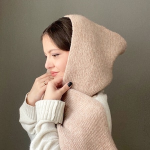 ◇PARTIMENTO◇ Wool Hoodie Muffler Beige Fluffy-Knit Hoodie - Beige - Kids | H&M US