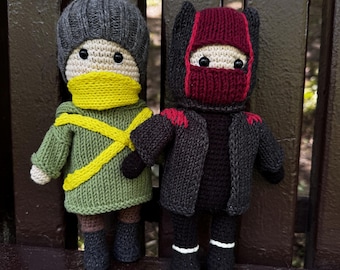 Tyler Joseph Clancy and Josh Dun Torchbearer Crochet Toys: Twenty One Pilots Amigurumi. 2 pieces.