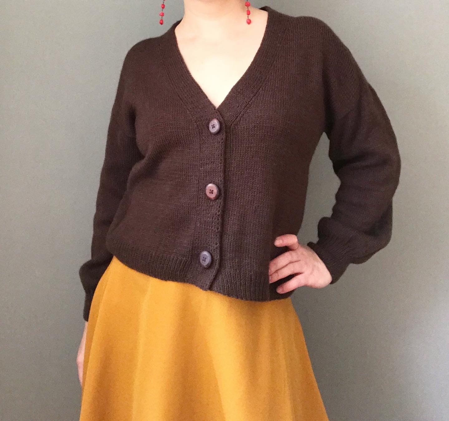 Bonpoint short-sleeve cropped cardigan - Yellow