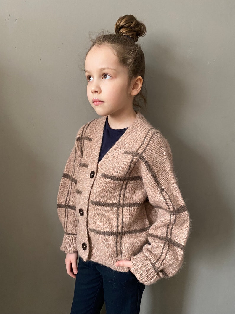 Chunky Knit Cardigan for Kids. Preppy Toddler Sweater. Hand Etsy