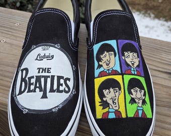 The Beatles | Band Shoes | Hand Painted Shoes | Vans | Converse