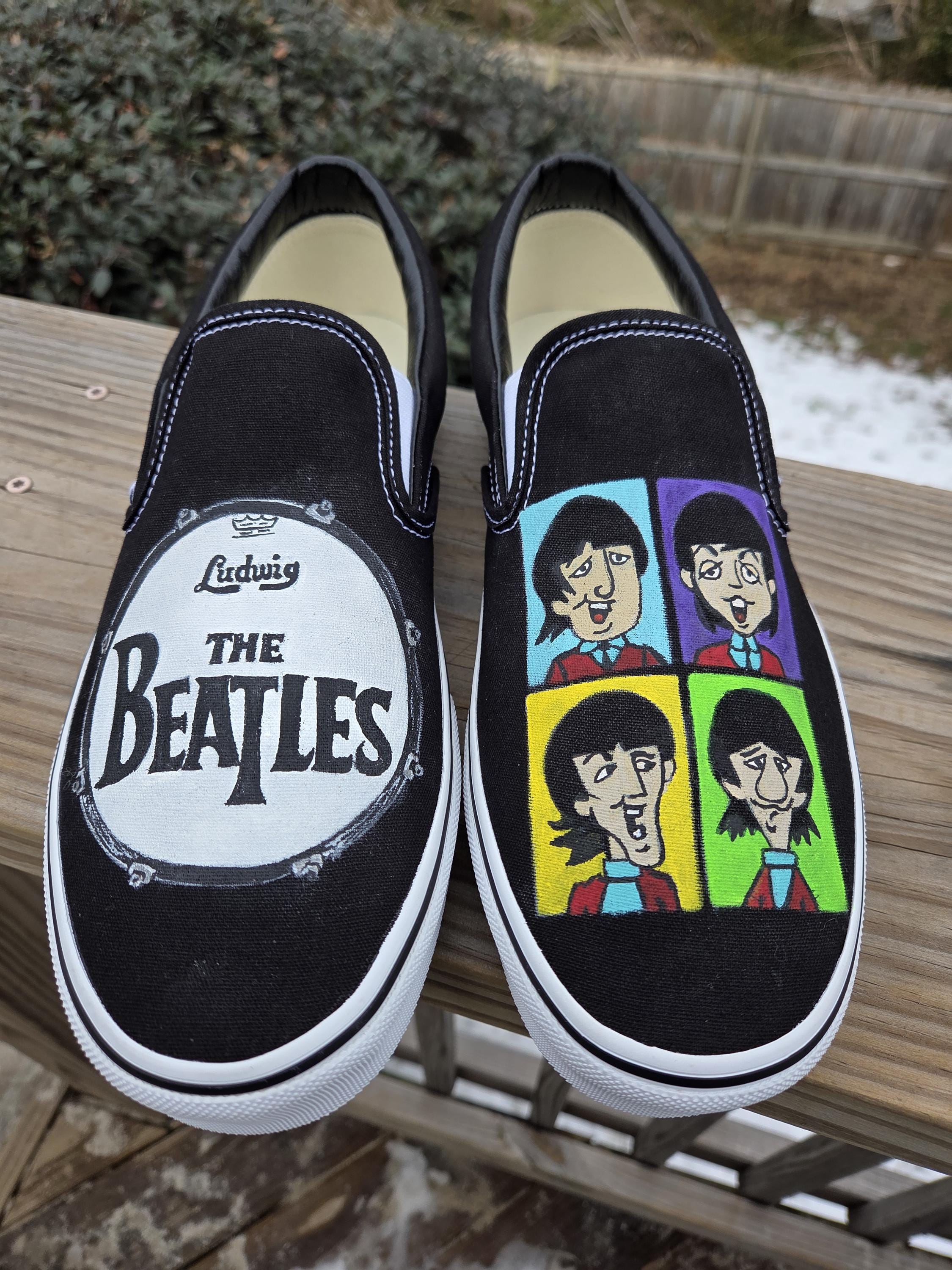 Beatles Converse - Etsy