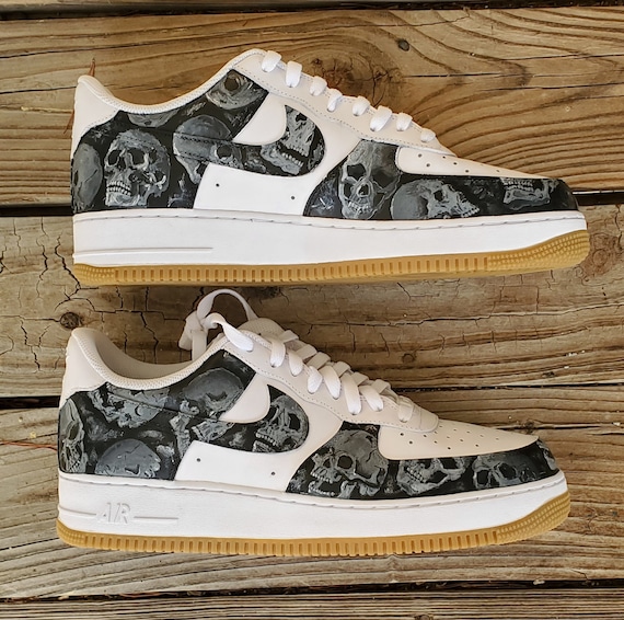 nike air force 1 skull