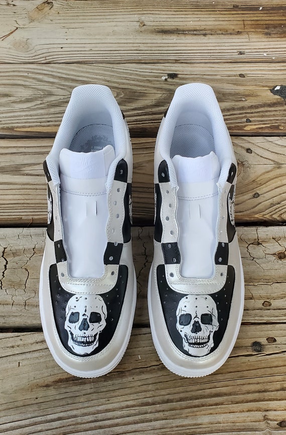 Skull Drip Nike Air Force Ones Custom Af1s Painted Shoes - Etsy