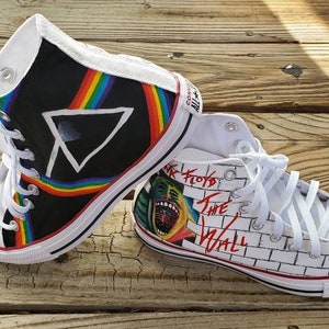 Pink Floyd | Band Shoes | Hand Painted Shoes| Vans | Converse | Toms | Keds image 5
