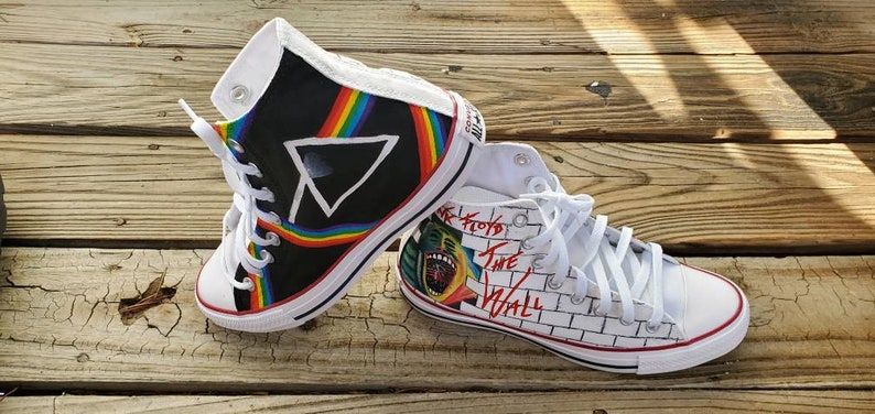 Pink Floyd | Band Shoes | Hand Painted Shoes| Vans | Converse | Toms | Keds image 5