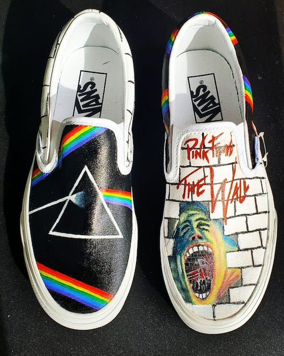 Aclarar Príncipe campeón Pink Floyd Band Shoes Hand Painted Shoes Vans Converse - Etsy.de