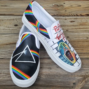 Pink Floyd | Band Shoes | Hand Painted Shoes| Vans | Converse | Toms | Keds image 3