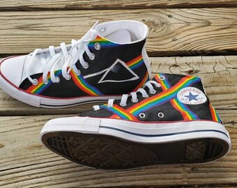Pink Floyd Band Shoes Hand Painted Shoes| Vans Converse Toms Keds