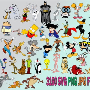 cartoons svg bundle , characters cartoons svg, png jpg, cartoon vector, cartoons bundle, huge cartoons svg bundle, cartoons pack cricut image 5