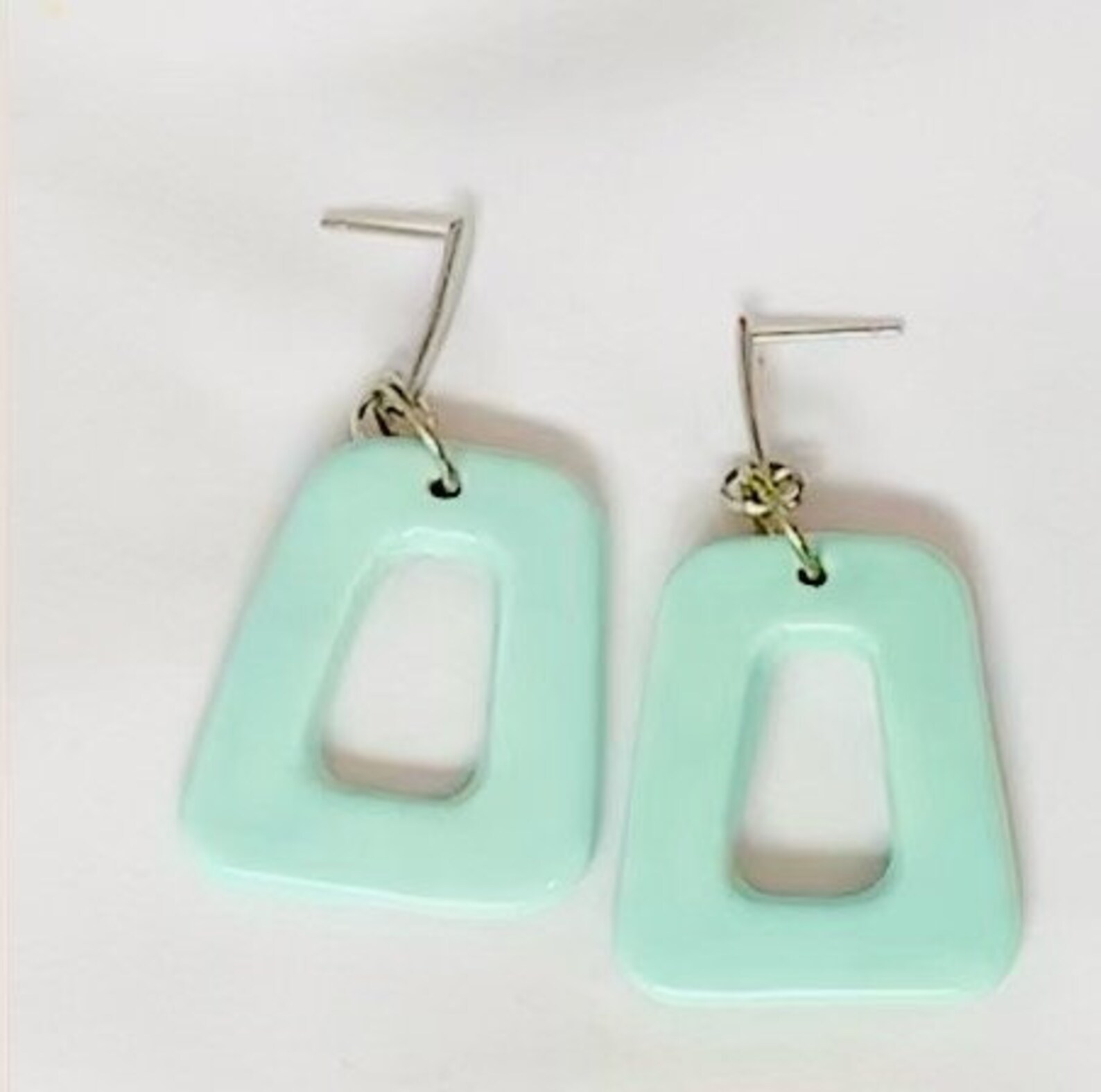 Handmade Ceramic Hoop Earrings Etsy