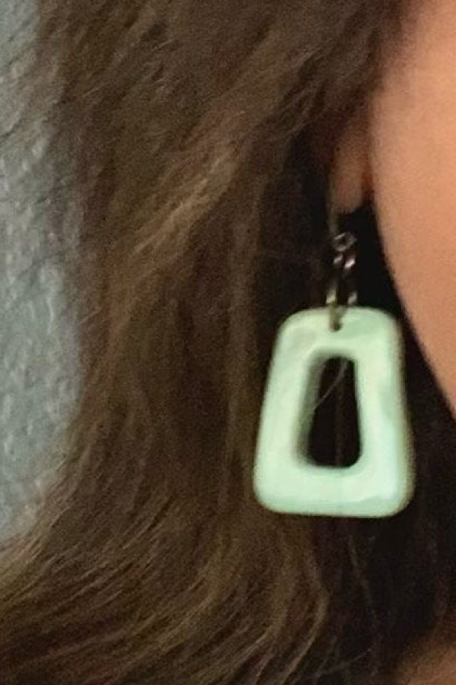 Handmade Ceramic Hoop Earrings Etsy