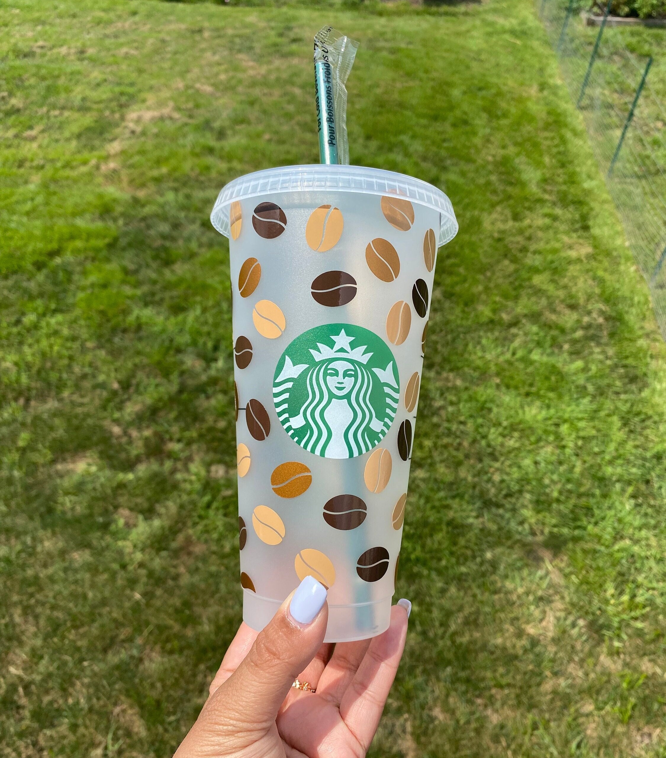 Starbucks Coffee Bean Tumbler 24 Oz Venti Personalize Etsy