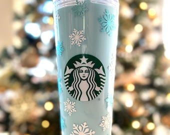Fall/thanksgiving themed Starbucks snow globe/shaker cup 24fl